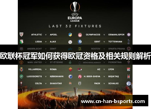 欧联杯冠军如何获得欧冠资格及相关规则解析 欧联杯冠军如何获得欧冠资格及相关规则解析